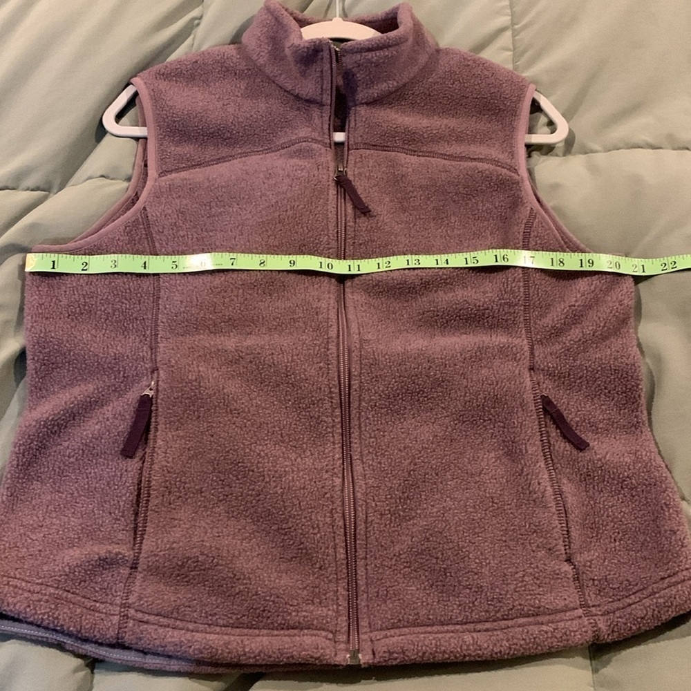 Eddie Bauer Womens Lavender Sherpa Vest. Size Large. Polartec. - Picture 6 of 9